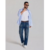COOFANDY Mens Jeans Relaxed Fit Stretch Denim Straight Leg Casual Pants(Dark Wash Denim)