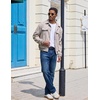 COOFANDY Mens Jeans Relaxed Fit Stretch Denim Straight Leg Casual Pants(Light Washed Blue)