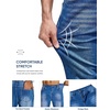 COOFANDY Mens Jeans Relaxed Fit Stretch Denim Straight Leg Casual Pants(Sky Blue)