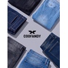 COOFANDY Mens Jeans Relaxed Fit Stretch Denim Straight Leg Casual Pants(Smoky Grey)