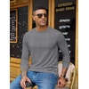 COOFANDY Men’s Long Sleeve T-Shirts Crew Neck Regular-Fit Tee Shirts Casual Basic Tshirts(Athletic Heather)