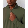 COOFANDY Mens Quarter Zip Pullover Golf Shirt Running Sweatshirt For Men(Army Green)