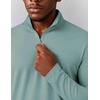 COOFANDY Mens Quarter Zip Pullover Golf Shirt Running Sweatshirt For Men(Green)