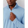 COOFANDY Mens Quarter Zip Pullover Golf Shirt Running Sweatshirt For Men(Light Blue)