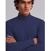 COOFANDY Mens Quarter Zip Pullover Golf Shirt Running Sweatshirt For Men(Navy Blue)