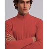 COOFANDY Mens Quarter Zip Pullover Golf Shirt Running Sweatshirt For Men(Red)