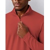 COOFANDY Mens Quarter Zip Pullover Golf Shirt Running Sweatshirt For Men(Red)