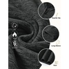 COOFANDY Men’s Quarter Zip Pullover Sweater Regular Fit Fleece Sweatshirt(Dark Grey)
