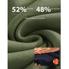 COOFANDY Mens Quarter Zip Pullover Sweatshirt Fleece Mock Neck with Pocket(Army Green)