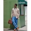 COOFANDY Mens Quarter Zip Pullover Sweatshirt Fleece Mock Neck with Pocket(Khaki)