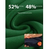COOFANDY Mens Quarter Zip Pullover Sweatshirt Fleece Mock Neck with Pocket(Lake Green)