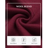 COOFANDY Men’s Sweater Vest Wool Blended Casual Sleeveless Knit Pullover(Burgundy)