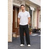 COOFANDY Men’s Sweatpants Casual Baggy Pants Lightweight Cotton Sweatpants(Black)