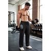 COOFANDY Men’s Sweatpants Casual Baggy Pants Lightweight Cotton Sweatpants(Black)