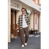 COOFANDY Men’s Sweatpants Casual Baggy Pants Lightweight Cotton Sweatpants(Brown)
