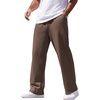 COOFANDY Men’s Sweatpants Casual Baggy Pants Lightweight Cotton Sweatpants(Brown)