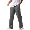 COOFANDY Men’s Sweatpants Casual Baggy Pants Lightweight Cotton Sweatpants(Dark Grey)