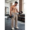 COOFANDY Men’s Sweatpants Casual Baggy Pants Lightweight Cotton Sweatpants(Khaki)