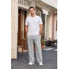 COOFANDY Men’s Sweatpants Casual Baggy Pants Lightweight Cotton Sweatpants(Light Gray)