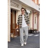 COOFANDY Men’s Sweatpants Casual Baggy Pants Lightweight Cotton Sweatpants(Light Gray)