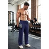COOFANDY Men’s Sweatpants Casual Baggy Pants Lightweight Cotton Sweatpants(Navy Blue)
