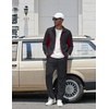 COOFANDY Men’s Tracksuits 2 Piece Jogging Athletic Sweatsuits Full Zip Set(Dark Grey+wine Red)