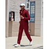 COOFANDY Men’s Tracksuits 2 Piece Jogging Athletic Sweatsuits Full Zip Set(Wine Red+black)