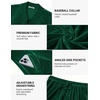 COOFANDY Mens Velour Tracksuit 2 Piece Set Sweatsuits Velvet Jogging Suits(Lake Green)