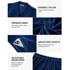COOFANDY Mens Velour Tracksuit 2 Piece Set Sweatsuits Velvet Jogging Suits(Navy Blue)