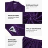 COOFANDY Mens Velour Tracksuit 2 Piece Set Sweatsuits Velvet Jogging Suits(Purple)