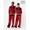 COOFANDY Mens Velour Tracksuit 2 Piece Set Velvet Track Suits for Party(Burgundy)