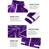 COOFANDY Mens Velour Tracksuit 2 Piece Set Velvet Track Suits for Party(Light Purple)
