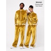 COOFANDY Mens Velour Tracksuit 2 Piece Set Velvet Track Suits for Party(Medium Yellow)