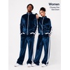 COOFANDY Mens Velour Tracksuit 2 Piece Set Velvet Track Suits for Party(Navy Blue)