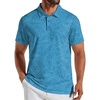 COOFANDY Mens Golf Polo Shirts Short Sleeve Quick Dry Casual Collared Shirt(Green Leaf)