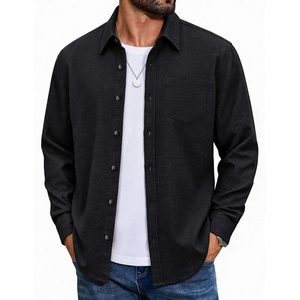 COOFANDY Mens Flannel Shirts Long Sleeve Plaid Button Down Shirt Jackets(Black)