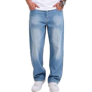 COOFANDY Mens Jeans Relaxed Fit Stretch Denim Straight Leg Casual Pants(Stone Blue)