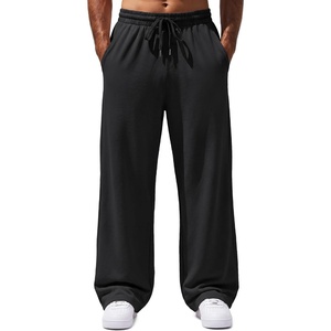 COOFANDY Men’s Sweatpants Casual Baggy Pants Lightweight Cotton Sweatpants(Black)