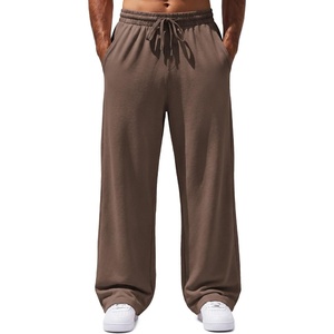 COOFANDY Men’s Sweatpants Casual Baggy Pants Lightweight Cotton Sweatpants(Brown)