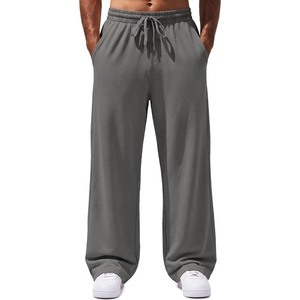 COOFANDY Men’s Sweatpants Casual Baggy Pants Lightweight Cotton Sweatpants(Dark Grey)