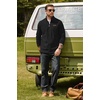 COOFANDY Men’s Fleece Quarter Zip Pullover Mock Neck Long Sleeve Sweatshirt(1-black)