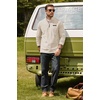 COOFANDY Men’s Fleece Quarter Zip Pullover Mock Neck Long Sleeve Sweatshirt(Beige)