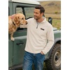 COOFANDY Men’s Fleece Quarter Zip Pullover Mock Neck Long Sleeve Sweatshirt(Beige)