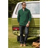 COOFANDY Men’s Fleece Quarter Zip Pullover Mock Neck Long Sleeve Sweatshirt(Green)
