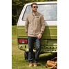 COOFANDY Men’s Fleece Quarter Zip Pullover Mock Neck Long Sleeve Sweatshirt(Khaki)