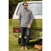 COOFANDY Men’s Fleece Quarter Zip Pullover Mock Neck Long Sleeve Sweatshirt(Light Gray)