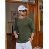COOFANDY Men’s Long Sleeve Tee Shirts UV Sun Protection Athletic T-Shirts(A-army Green 1pack)