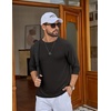 COOFANDY Men’s Long Sleeve Tee Shirts UV Sun Protection Athletic T-Shirts(A-black 1pack)