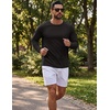 COOFANDY Men’s Long Sleeve Tee Shirts UV Sun Protection Athletic T-Shirts(A-black 1pack)