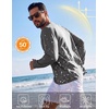 COOFANDY Men’s Long Sleeve Tee Shirts UV Sun Protection Athletic T-Shirts(A-dark Grey 1pack)